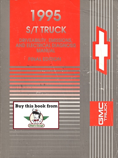 [GM1995GMT/95ST2A] 1995 Chevrolet/GMC S-10 Pickup, Sonoma, Jimmy, Blazer Factory S/T Driveability, Emissions & Electrical Diagnosis Tune-up Manual