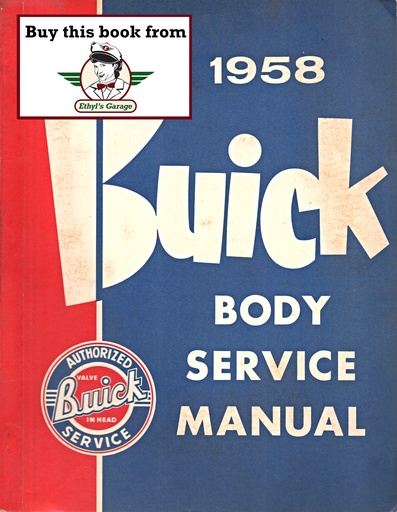 [BU1958BPS142A] 1958 Buick Factory Repair Maintenance Shop Body Service Manual Roadmaster Century Super Limited Special