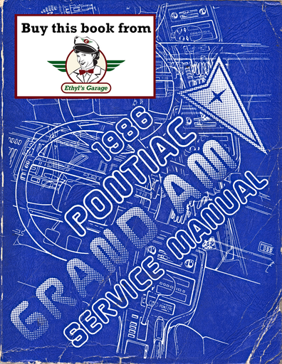 [PO1986S8610NA] 1986 Pontiac Grand Am Factory OEM Repair Shop Service Manual