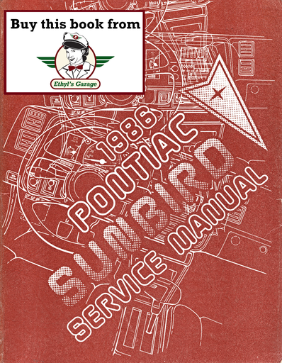 [PO1986S8610JA] 1986 Pontiac Sunbird Factory OEM Repair Shop Service Manual
