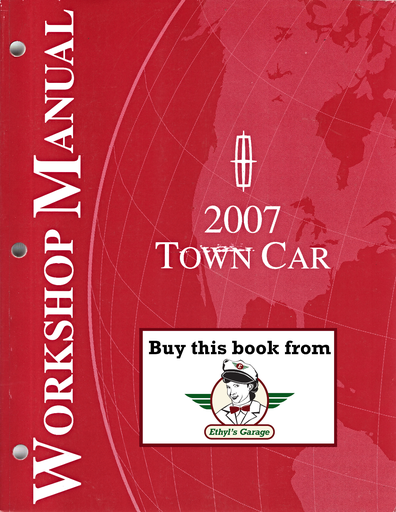 [FOR2007FCS1254307A] 2007 Ford Lincoln Town Car Original OEM Factory Shop Repair Service Workshop Manual 