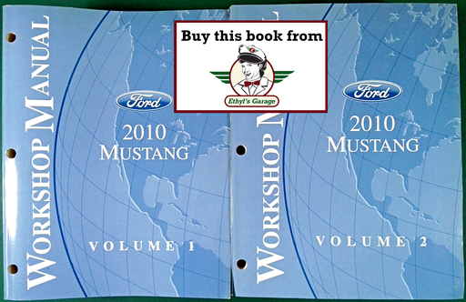 [FOR2010FCS1219310A/2] 2010 Ford Mustang Original OEM Factory Shop Service Workshop Manual Set