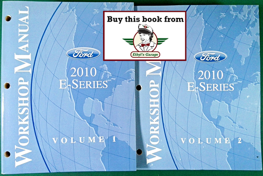 [FOR2010FCS1225110A/2] 2010 Ford E-Series Van Original OEM Factory Shop Service Workshop Manual Set