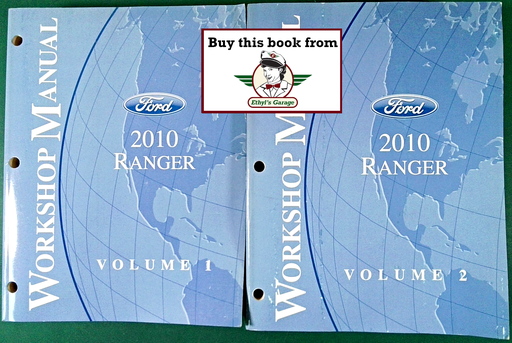 [FOR2010FCS1254210A/2] 2010 Ford Ranger Original OEM Factory Shop Service Workshop Manual Set