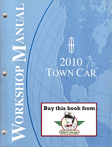 [FOR2010FCS1254310A] 2010 Ford Lincoln Town Car Original Factory Repair Service Workshop Manual  
