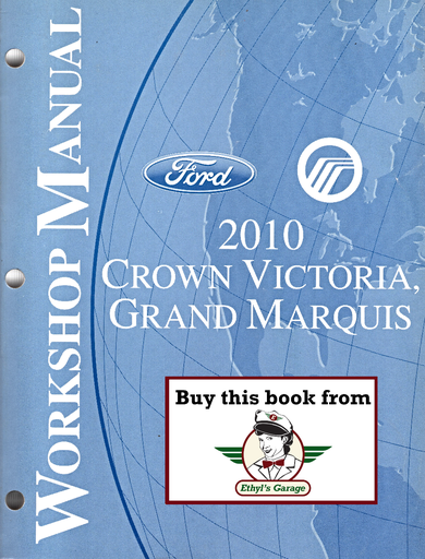 [FOR2010FCS1219110A] 2010 Ford Crown Victoria Mercury Grand Marquis Original OEM Factory Shop Repair Service Workshop Manual