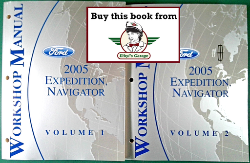 [FORFCS1256105A/2] 2005 Ford Expedition and Lincoln Navigator Original OEM Factory Shop Service Workshop Manual Set