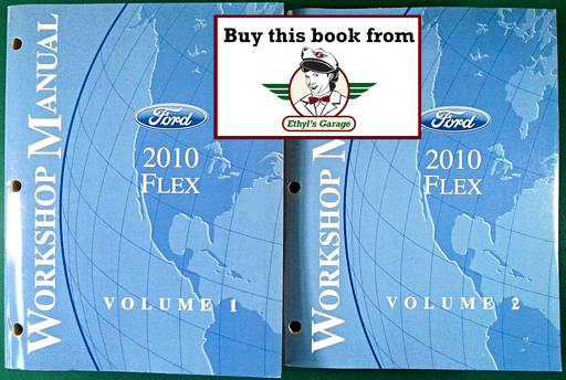 [FOR2010FCS1510610A/2] 2010 Ford Flex Original OEM Factory Shop Service Workshop Manual Set
