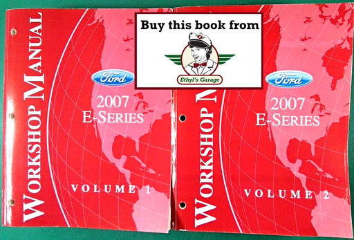 [FOR2007FCS1225107A/2] 2007 Ford E-Series Van Econoline Original OEM Factory Shop Service Workshop Manual Set