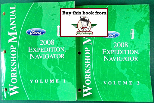 [FOR2008FCS1256108A/2] 2008 Ford Expedition & Lincoln Navigator Original OEM Factory Shop Service Workshop Manual Set