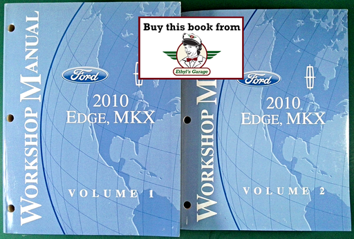 [FOR2010FCS1458810A/2] 2010 Ford Edge & Lincoln MKX Original OEM Factory Shop Service Workshop Manual Set