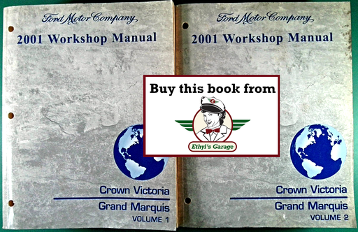 [FOR2001FCS1219101A/2] 2001 Ford Crown Victoria, Mercury Grand Marquis Factory Service Manual Set