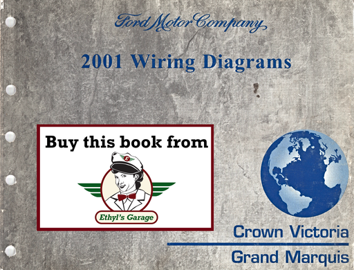 [FOR2001FCS12118901A] 2001 Ford Crown Victoria & Mercury Grand Marquis Factory Electrical Wiring Diagrams Manual