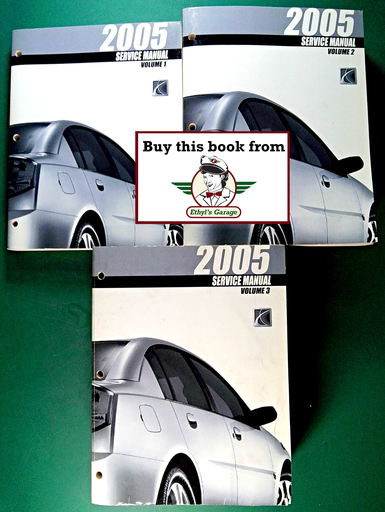 [SA2005SV32005SMA/3] 2005 Saturn ION Factory Shop Repair Service Manual Set
