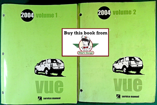 [SA2004SV32004SMA/2] 2004 Saturn Vue Factory Shop Repair Service Manual Set
