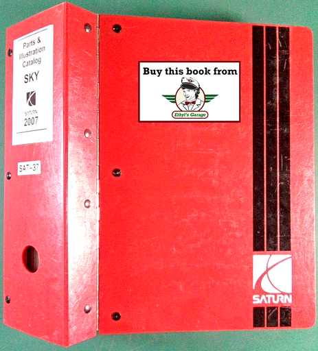 [SA2007SA32007PCTA] 2007 Saturn Sky Factory Parts & Illustration Catalog