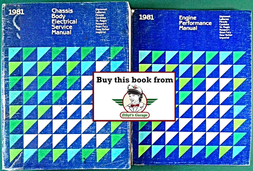 [MOP1981812701001A/2] 1981 Chrysler/Plymouth/Dodge RWD Car Factory Shop Service Manual Set Imperial/LeBaron/New Yorker/Newport/Diplomat/St. Regis/Cordoba/Mirada/Caravelle/Gran Fury
