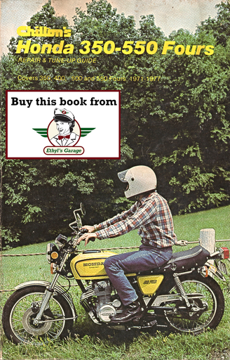 [0801966035] Chilton’s Repair and Tune-up Guide, Honda 350-550 Fours, 1971-77