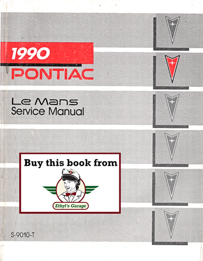 [PO1990S9010TA] 1990 Pontiac LeMans Factory Shop Repair Service Manual