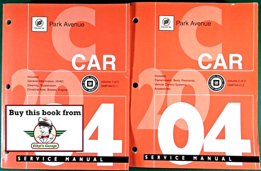 [BU2004GMP/04CA/2] 2004 Buick Park Avenue Factory Shop Repair Service Manual Set