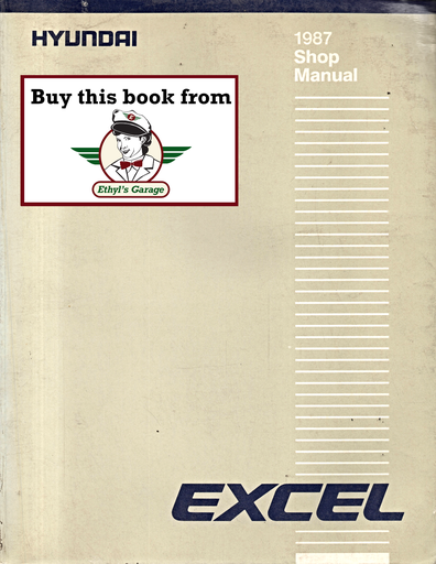 [HYU1987SEAS870207A] 1987 Hyundai Excel Factory Shop Repair Service Manual