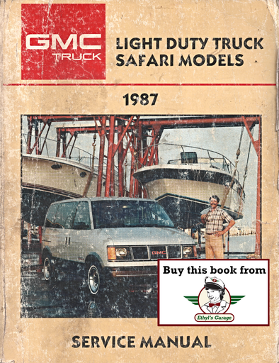 [GM1987X8730A] 1987 GMC Safari M-Van Factory Service Shop Manual