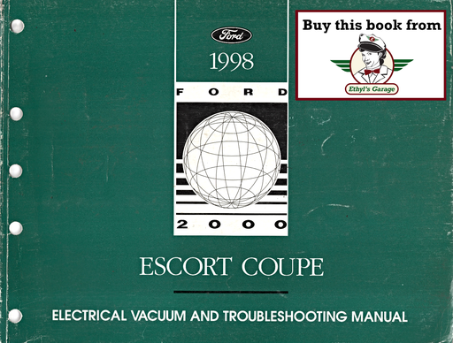 [FOR1998FCS1256298A] 1998 Ford Escort Coupe Factory Electrical Vacuum & Troubleshooting Wiring Diagrams Manual
