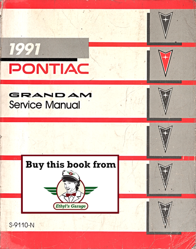 [PO1991S9110NA] 1991 Pontiac Grand Am Factory Shop Repair Service Manual
