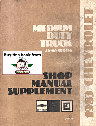 [CH1983ST33183A] 1983 Chevrolet Medium Duty Truck 40-60 Factory OEM Shop Service Repair Manual Supplement