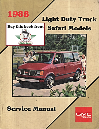 [GM1988X8830A] 1988 GMC Safari M-Van Factory Service Shop Manual