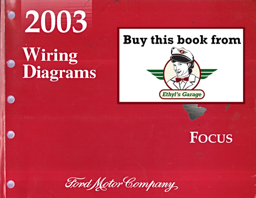 [FOR2003FCS1295003A] 2003 Ford Focus Factory Electrical Wiring Diagrams Manual