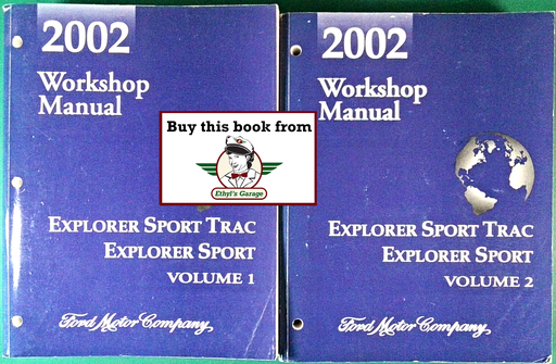 [FOR2002FCS1296402A/2] 2002 Ford Explorer Sport Trac, Explorer Sport Factory Workshop Service Manual Set