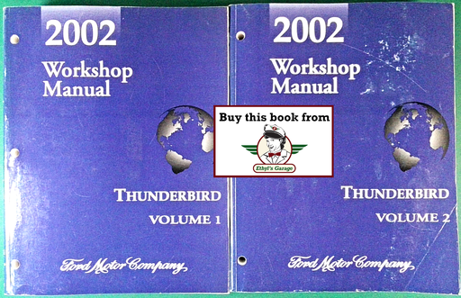 [FOR2002FCS1302802A/2] 2002 Ford Thunderbird (T-Bird) Factory Workshop Service Manual Set