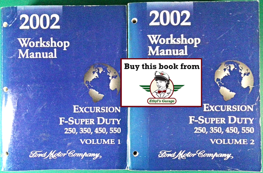 [FOR2002FCS1210702A/2] 2002 Ford Excursion, F-250, F-350, F-450, F-550 Super Duty Factory Workshop Service Manual Set