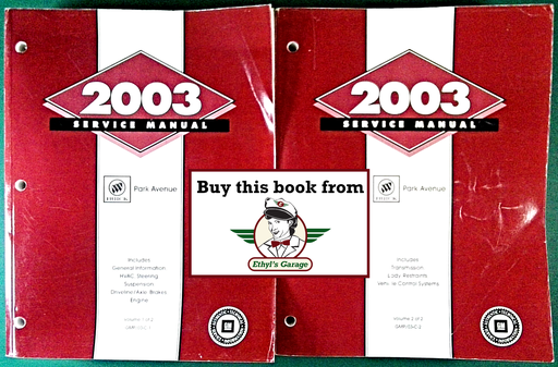 [BU2003GMP/03CA/2] 2003 Buick Park Avenue Factory Shop Repair Service Manual 2 Vol. Set