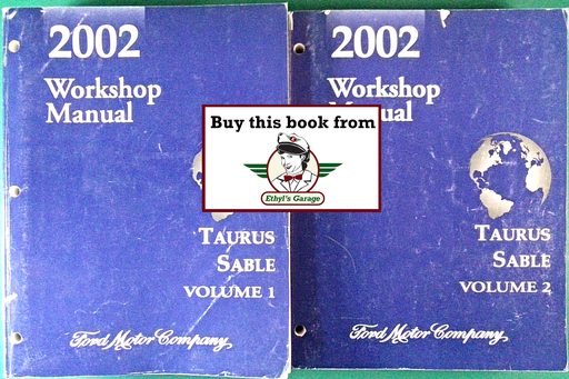 [FOR2002FCS1205502A/2] 2002 Ford Taurus, Mercury Sable Factory Workshop Service Manual Set