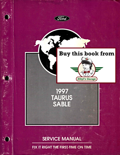 [FOR1997FCS1205597A] 1997 Ford Taurus, Mercury Sable Factory Workshop Repair Service Manual