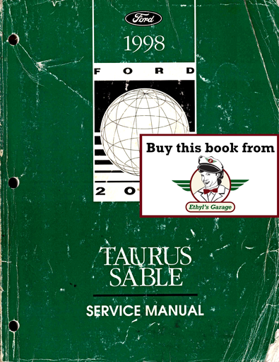 [FOR1998FCS1205598A] 1998 Ford Taurus, Mercury Sable Factory Workshop Repair Service Manual