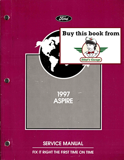 [FOR1997FCS1213397A] 1997 Ford Aspire Factory Shop Repair Service Manual