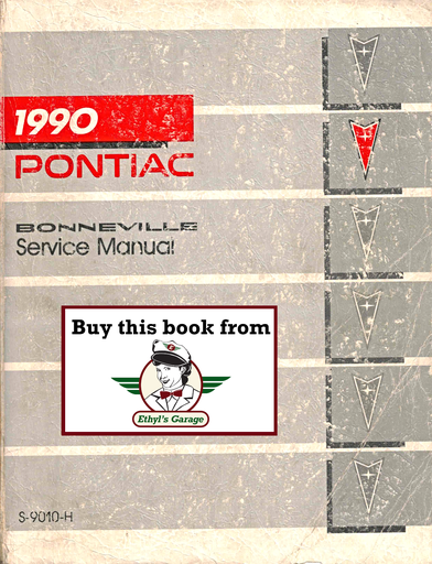 [PO1990S9010HA] 1990 Pontiac Bonneville Factory Shop Repair Service Manual