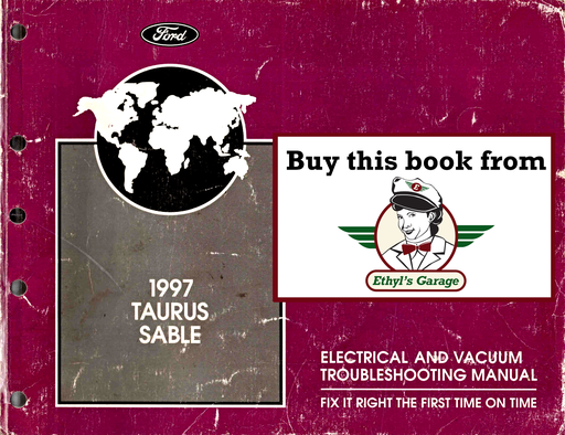[FOR1997FCS1212397A] 1997 Ford Taurus, Mercury Sable Factory Electrical Vacuum & Troubleshooting Wiring Diagrams Manual EVTM