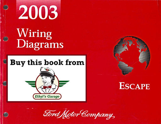 [FOR2003FCS1295203A] 2003 Ford Escape Factory Electrical Wiring Diagrams Manual