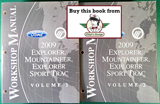 [FOR2009FCS1219909A/2] 2009 Ford Explorer & Sport Trac, Mercury Mountaineer Factory Workshop Service Manual Set