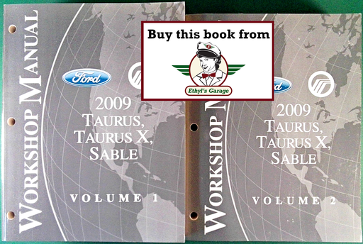 [FOR2009FCS1430009A/2] 2009 Ford Taurus & Taurus X, Mercury Sable Factory Workshop Service Manual Set