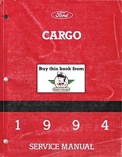 [FOR1994FPS1205694A] 1994 Ford Cargo Medium/Heavy Truck Original OEM Factory Shop Repair Maintenance Service Manual