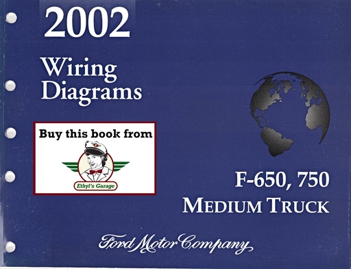[FOR2002FCS1220102A] 2002 Ford F-650 and F-750 Medium Truck Electrical Wiring Diagrams Shop Service Repair Manual