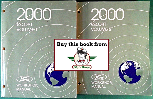[FOR2000FCS1208200A/2] 2000 Ford Escort Factory Workshop Service Manual Set