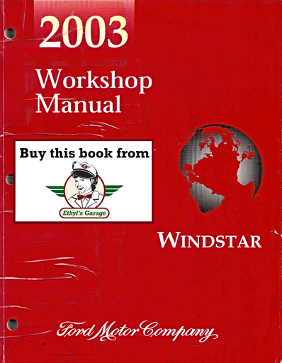 [FOR2003FCS1224903A] 2003 Ford Windstar Factory Workshop Service Manual