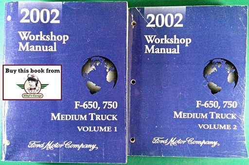 [FOR2002FCS12864021A/2] 2002 Ford F-650 and F-750 Medium Truck Original OEM Factory Shop Service Repair Workshop Manual