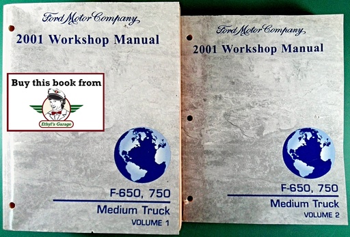 [FORFCS12684011A/2] 2001 Ford F-650 and F-750 Medium Truck Original OEM Factory Shop Service Repair Workshop Manual